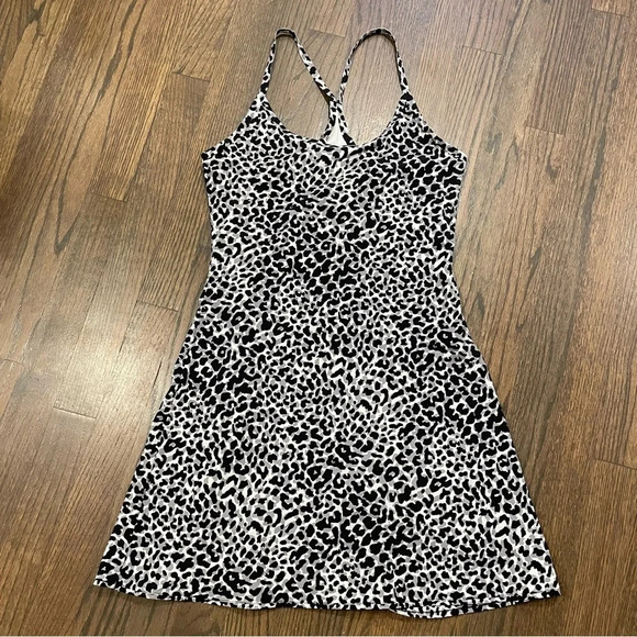 Outdoor Voices The Exercise Dress Snow Leopard Active Athletic Tennis Running XS - Picture 2 of 11
